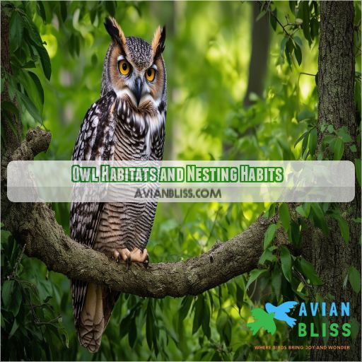 Owl Habitats and Nesting Habits