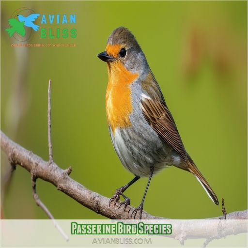 Passerine Bird Species