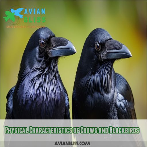 Physical Characteristics of Crows and Blackbirds