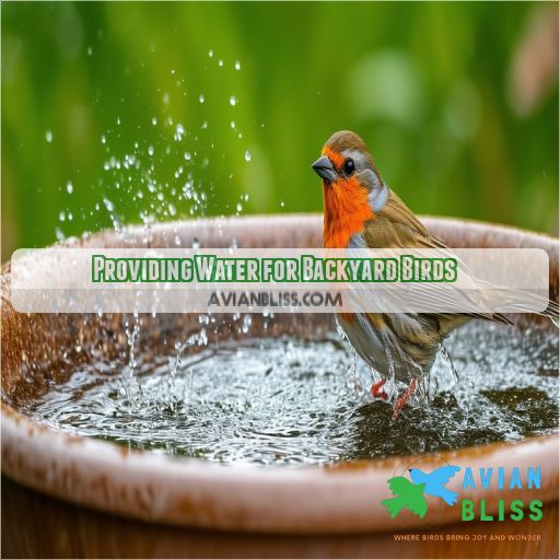 Providing Water for Backyard Birds