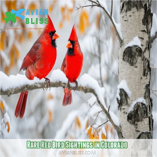 Rare Red Bird Sightings in Colorado