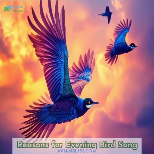 Reasons for Evening Bird Song