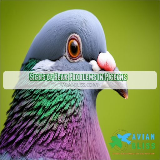 Signs of Beak Problems in Pigeons