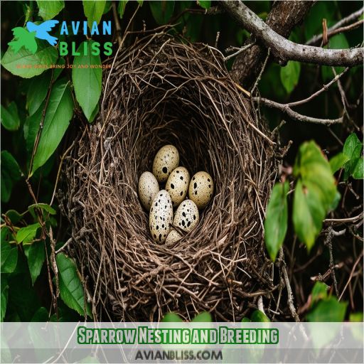 Sparrow Nesting and Breeding