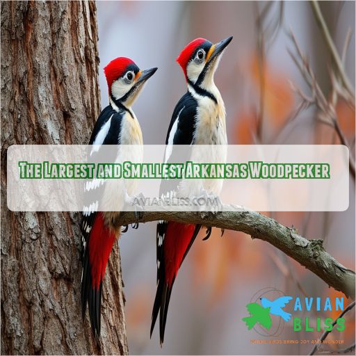 The Largest and Smallest Arkansas Woodpecker