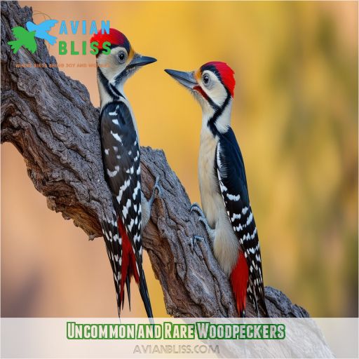 Uncommon and Rare Woodpeckers