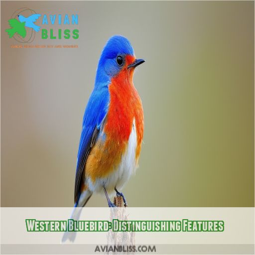 Western Bluebird: Distinguishing Features