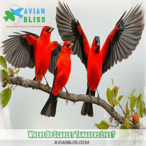 Where Do Scarlet Tanagers Live