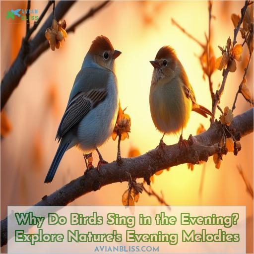 why do birds sing in the evening
