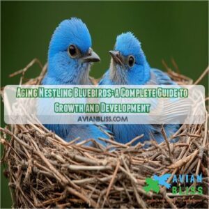 aging nestling bluebirds