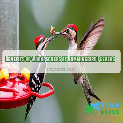 Benefits of Woodpeckers at Hummingbird Feeders