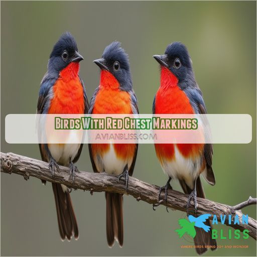 Birds With Red Chest Markings