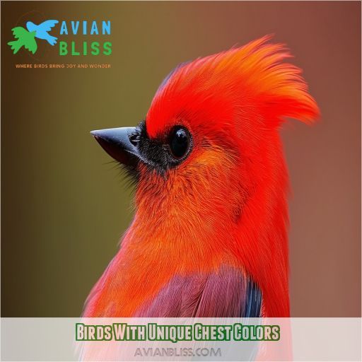 Birds With Unique Chest Colors