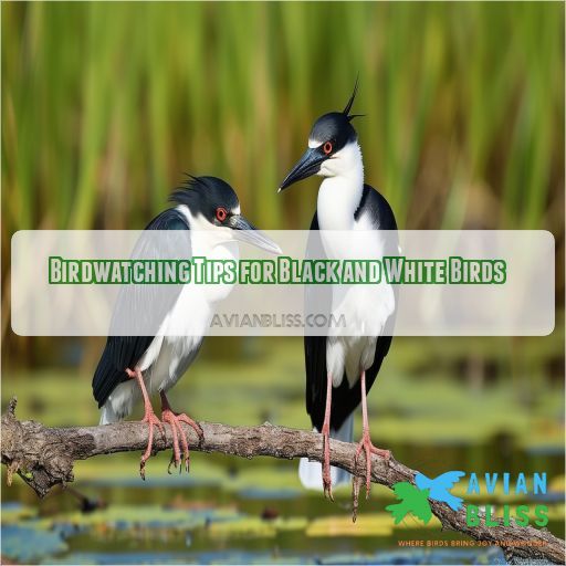 Birdwatching Tips for Black and White Birds