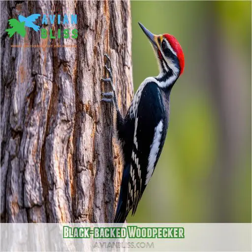 black backed woodpecker