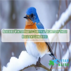 bluebird winter habits