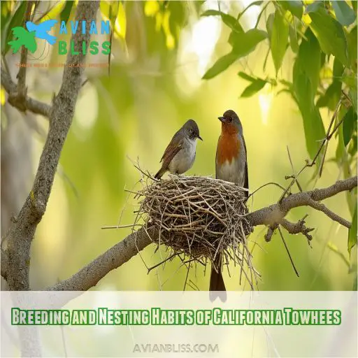 Breeding and Nesting Habits of California Towhees