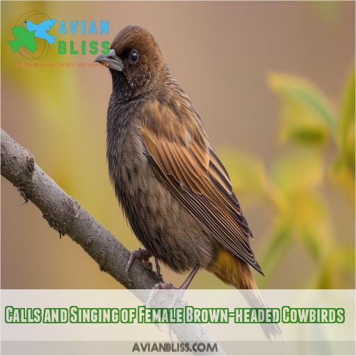 Calls and Singing of Female Brown-headed Cowbirds