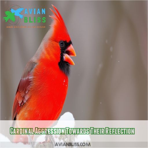 Cardinal Aggression Towards Their Reflection