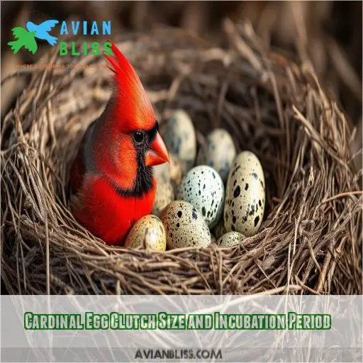 Cardinal Egg Clutch Size and Incubation Period