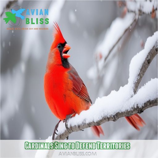 Cardinals Sing to Defend Territories