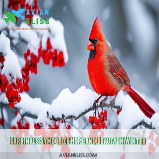 Cardinals Symbolize Hope and Beauty in Winter