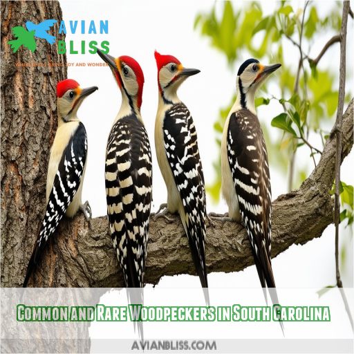 Common and Rare Woodpeckers in South Carolina