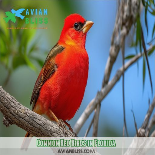 Common Red Birds in Florida