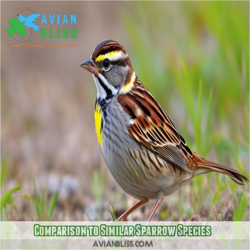 Comparison to Similar Sparrow Species