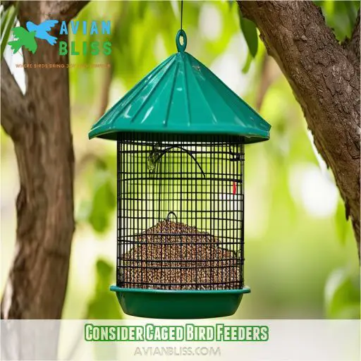 Consider Caged Bird Feeders