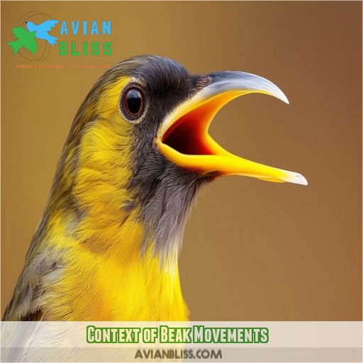 Context of Beak Movements