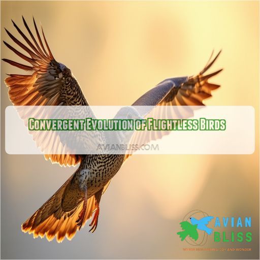 Convergent Evolution of Flightless Birds