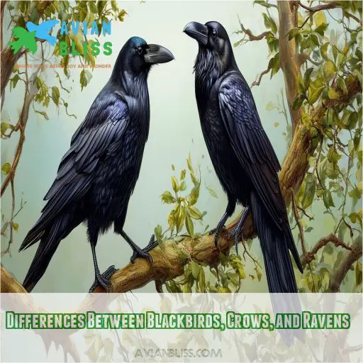 Differences Between Blackbirds, Crows, and Ravens