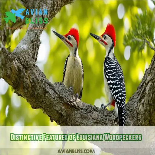 Distinctive Features of Louisiana Woodpeckers