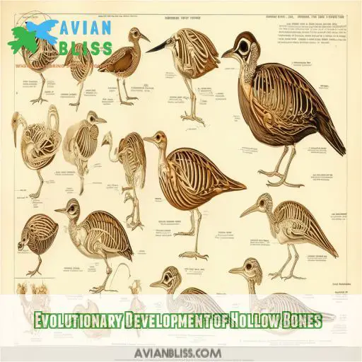 Evolutionary Development of Hollow Bones