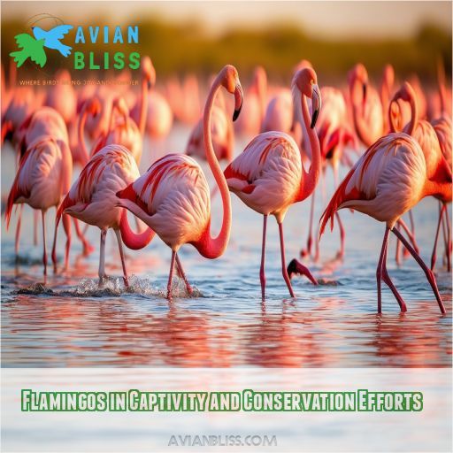 Flamingos in Captivity and Conservation Efforts