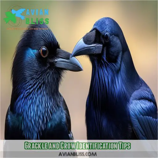 Grackle and Crow Identification Tips