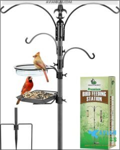 Gray Bunny Bird Feeder Stand,