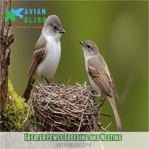 Greater Pewee Breeding and Nesting