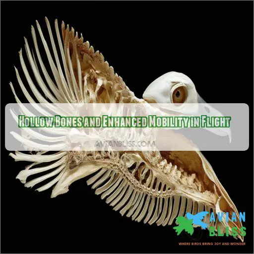 Hollow Bones and Enhanced Mobility in Flight