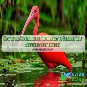 how is the environment important to the scarlet ibis survival