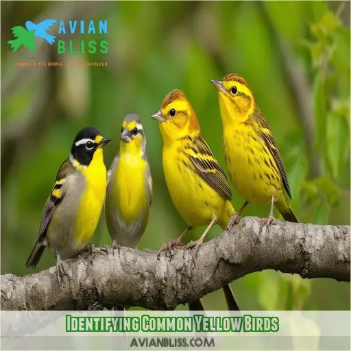 Identifying Common Yellow Birds