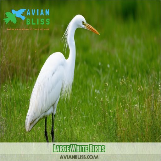 Large White Birds