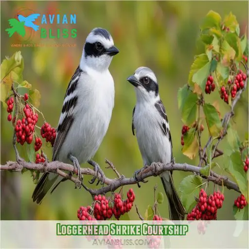 Loggerhead Shrike Courtship