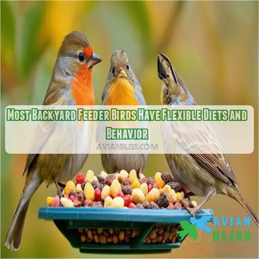 Most Backyard Feeder Birds Have Flexible Diets and Behavior