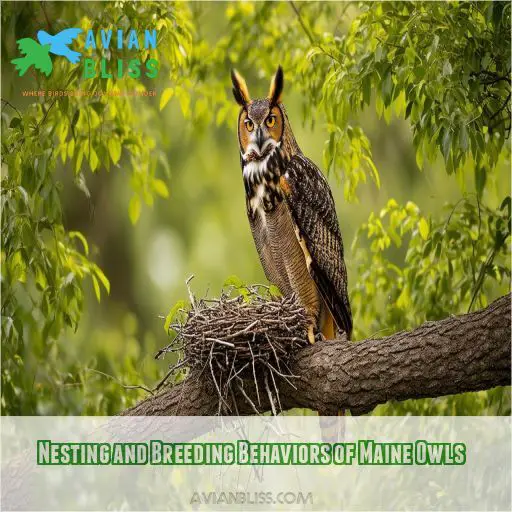 Nesting and Breeding Behaviors of Maine Owls