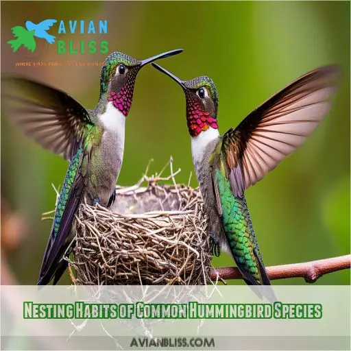 Nesting Habits of Common Hummingbird Species