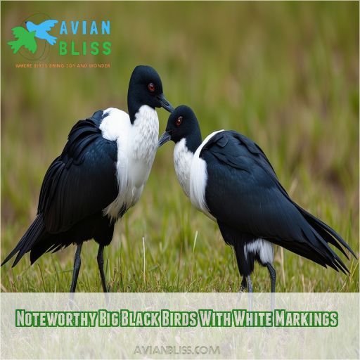 Noteworthy Big Black Birds With White Markings