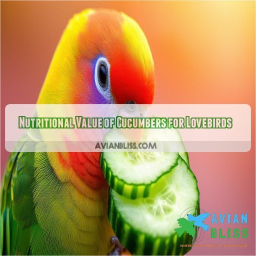 Nutritional Value of Cucumbers for Lovebirds