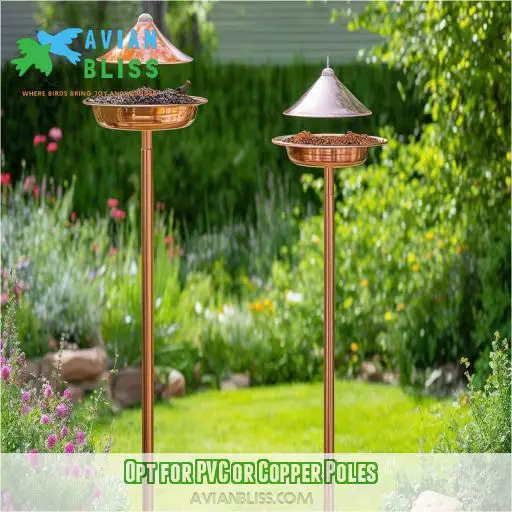 Opt for PVC or Copper Poles